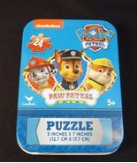 Nickelodeon Paw Patrol mini puzzle in collector tin 24 pcs New Sealed #2 - $75.58 MXN