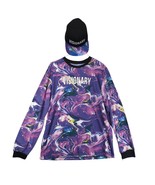 NWT Blackjack Men&#39;s L Liquid Purple Visionary LS T-Shirt &amp; Hat Streetwea... - $48.90 CAD