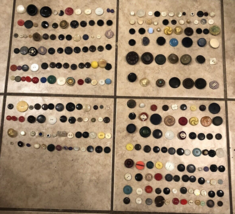 HUGE Lot Antique Vintage Buttons 1930s 1940s Era - $46.44