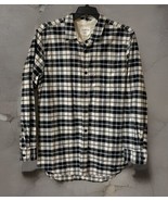 On The Byas Shirt Mens XL Long Sleeve Button Down Plaid Longer Length Zi... - $17.88