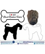 Black Russian Terrier - Dog Breed Decals (Set of 16) - Sizes in Description - $14.95