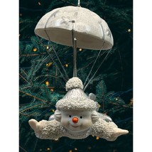 Skydiving Snowman Christmas Tree Ornament Vintage Clown Parachute Frosty - £15.61 GBP