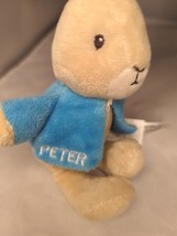 Peter Rabbit 9” Plush Blue Coat Beatrix Potter Easter Bunny Rare Stuffed Animal - $19.68