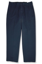 Brooks Brothers Mens Navy Hudson Fit Flat Front Chino Pants, 34W x 30L BB-852 - £62.33 GBP