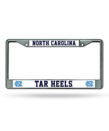 UNIVERSITY OF NORTH CAROLINA CHROME METAL LICENSE PLATE FRAME NEW &amp; LICE... - £7.58 GBP