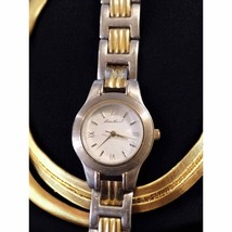 Eddie Bauer Vintage steel/gold plate trim watch - £35.72 GBP