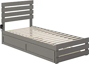 AFI Oxford Twin Extra Long Bed with Footboard and USB Turbo Charger with... - $615.99