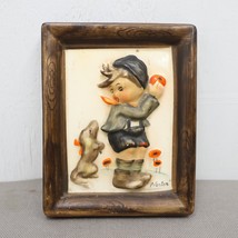 Vintage Boy with Dog Playing with Ball Napco Porcelain SH 713A1 Norton W... - $26.73