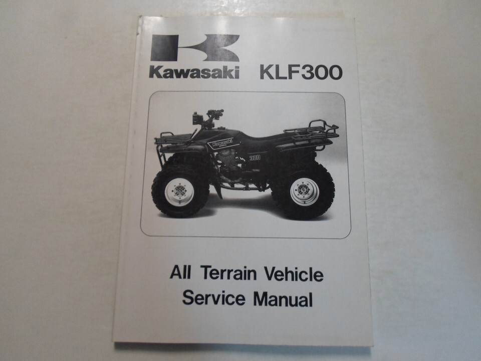 1986 1987 Kawasaki KLF300 Tout Terrain Véhicule Service Repair Shop Manuel Usine - $25.14