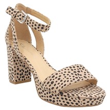 CL by Chinese Laundry Women Ankle Strap Sandals Gasp Size US 7.5 Beige Cheetah - £25.87 GBP