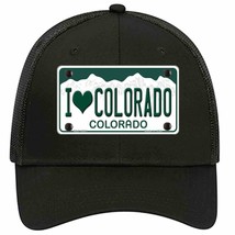 I Love Colorado Novelty Black Mesh License Plate Hat - $28.99