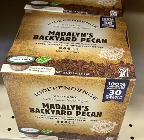Primary image for independence coffee madalyns backyard pecan 30 ct indie shots