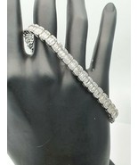 14Carat White Gold Round &amp; Baguette Diamond Bracelet  7.60 carats 8.0&quot;In... - $18,710.44 CAD