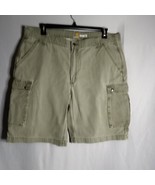 Carhartt Relaxed Fit Men&#39;s Canvas Cargo Mint Green Work Wear Shorts Size 40 - £17.20 GBP