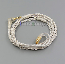 With Earphone Hook Silver Foil PU Skin Cable For Westone W40 W50 W60 UM10 UM20 - £27.52 GBP