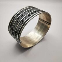 Vintage Chic 925 Sterling Silver Women Bracelet Jewelry Custom Work 58,5 g - $360.00