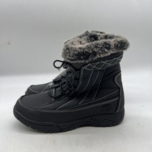 TOTES Eve Black Snow Rain Boots Women&#39;s Size 6 - £23.73 GBP