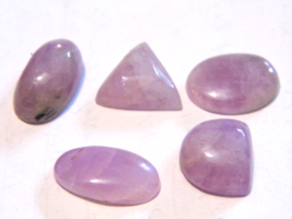 Kunzite 63.97ctw 19x11x8mmt Natural Cabochon for Jewelry Making (5 cabs ... - $18.99