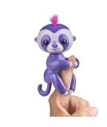 AUTHENTIC WowWee Fingerlings Interactive Purple Baby Sloth Marge - £15.90 GBP