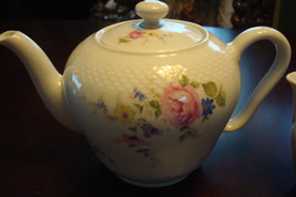 Fritz Thomas Porcelain - Rosenthal Germany Teapot And Creamer, Bouquets Original - £99.22 GBP