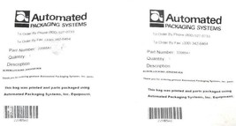 LOT OF 2 NEW AUTOMATED PACKAGING SYSTEMS 22065A1 SCREW, LOCKING JERGENS #2A - £24.19 GBP