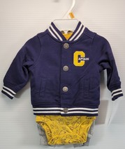 N) Carter&#39;s Baby 3-Piece Newborn Sports Captain Little Blue Varsity Jack... - $29.69