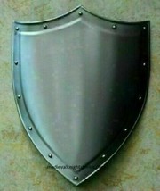 Medieval 18GA Steel Knight Shield Handcrafted Battle Armor Templar Shield  - £68.01 GBP
