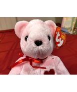 Ty Beanie Babies Smooch-e The Pink Bear, Heart On Chest (Internet Exclus... - £8.68 GBP