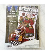 Design Works Mrs. Claus&#39; Kitchen Christmas Stocking Cross Stitch Kit 17&quot;... - $38.99 CAD