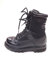 Thorogood Mens Tactical Black Leather Men&#39;s 4 Boots 8in Trooper Side Zip - $59.95