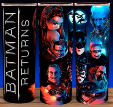 90s Batman Returns Retro Cup  Tumbler 20oz with lid and straw - £15.78 GBP