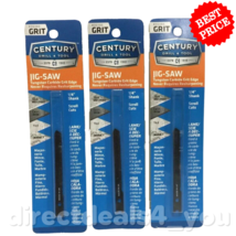 Century Drill&amp;Tool 06480 GRIT Jigsaw Tungsten Carbide Saw Blades Pack of 3 - £20.23 GBP