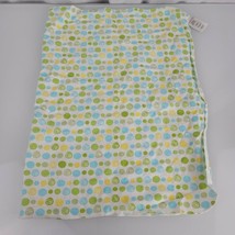 Koala Baby 2013 Green Yellow Blue White Polka Dot Circle Flannel Blanket... - £23.66 GBP