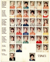 1968 Fifth Grade Grammar School Class Photo -San Diego, Ca. Cadman School - £7.60 GBP