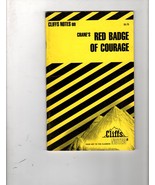 Cliffs Notes on Crane&#39;s Red Badge of Courage - paperback book - $3.85