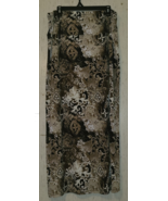 EXCELLENT WOMENS cj banks MULTI BROWNS ABSTRACT PRINT LONG KNIT SKIRT  S... - $464.59 MXN