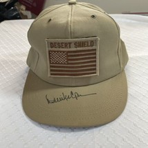 Vintage Desert Shield Baseball Hat autographed by a Captain Adjustable M... - £59.68 GBP