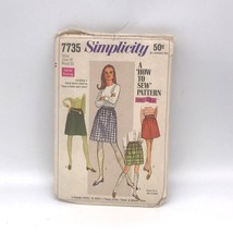 Vintage Sewing PATTERN Simplicity 7735, How to Sew 1968 Young Junior Teens - $11.65