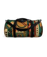 Earthy Tones Geometric Tribal-Inspired Pattern Design Duffel Bag - $73.47+