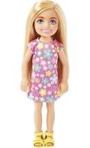 Barbie Chelsea Doll (Red Hair) Wearing Bumblebee &amp; Flower-Print Dress an... - £9.31 GBP