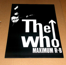 THE WHO MAXIMUM R &amp; B POSTER VINTAGE, MOD, SKA  - £19.65 GBP