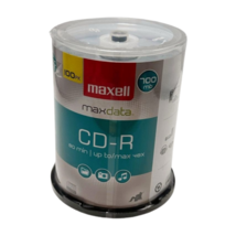 Maxell CD-R Recordable Spindle 100 Blank Media New Sealed - $34.60