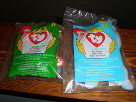 McDonald&#39;s beanie babies lot of 2 #8 and #12 happy meal toys - $4.50