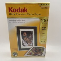 Kodak 4x6 inches Ultra Premium Photo Paper High Gloss 100 Sheets Sealed New - £7.08 GBP