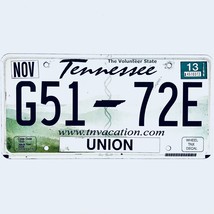 2013 United States Tennessee Union County Passenger License Plate G51 72E - $225.96 MXN