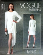 Vogue V1776 Misses XS to M  Badgley Mischka Cocktail Dress UNCUT Sewing ... - £20.41 GBP