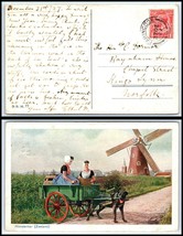 1927 Great Britain Postcard - Faringdon To Kings Lynn Uk F14 - £2.35 GBP