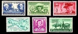 1949 Year Set of 6 Commemorative Stamps Mint NH - Stuart Katz - £4.39 GBP