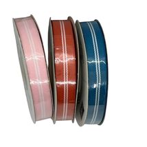 Striped Grosgrain Ribbon 5/8&quot; Wide 15 Yards In Color Retired By Stampin Up! - $146.01 MXN
