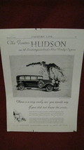 Vintage Hudson Car Magazine Ad #2 - £18.50 GBP